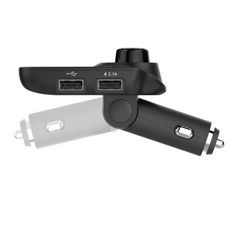 Car Bluetooth Player T11 Wireless Handsfree Mp3 Adapter Dual Usb Car Charger Lcd Display A2DP 5V 2.1A Auto FM Transmitter