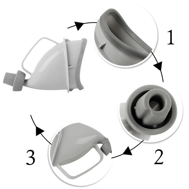 1 шт. портативный Писсуар для путешествий, аварийный туалет, автомобильная ручка, бутылка для мочи, воронка для писсуара, трубка для улицы, для кемпинга, стоячая моча, дропшиппинг