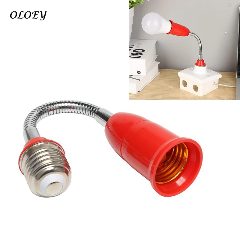

E27 LED Light Bulb Lamp Holder Universal Flexible Extension Lamp Base Holder Adapter Socket for 20cm
