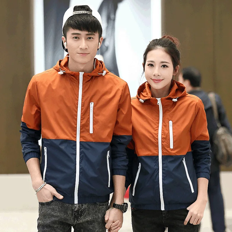 

2020 Popular Jackets Spring New Jacket Women's Hooded Women Jacket Fashion Thin Windbreaker Men Outwear Coat JK173