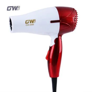 

GUOWEI Mini Folding Handle Portable HairDryer Traveller Compact Blower Hair Dryer PVC Air Collecting Hair Dryer