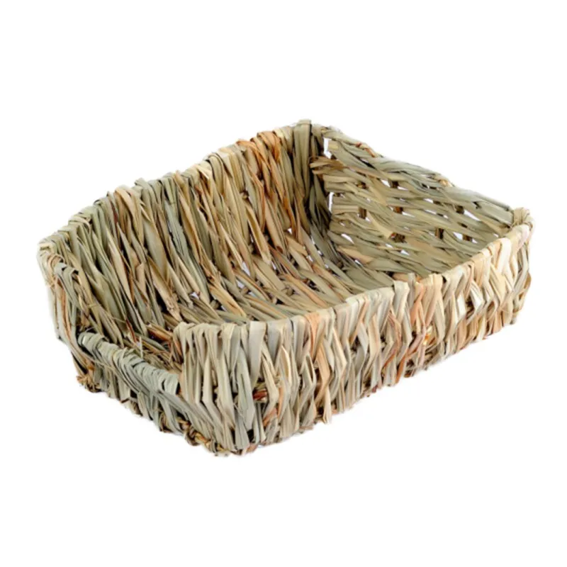  23*18*8.5cmatural Bed and Grassest for Guinea Pigs Chinchillas and Rabbits Small Pets Hamster Chew 