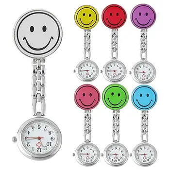

Pocket And Watch Watch lady Butterfly Smileying Face Quartz Clip Brooch Nurse Hanging Pocket Watch Hot Sale Watch Men's Women's