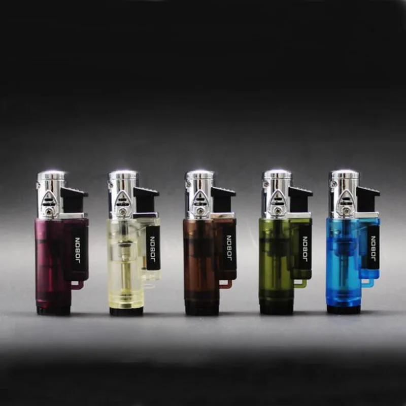 

1PCS JOBON Easy Slide Switch Windproof Jet Torch Flame Refillable Butane Gas Cigarette Cigar Lighter 955 Modle