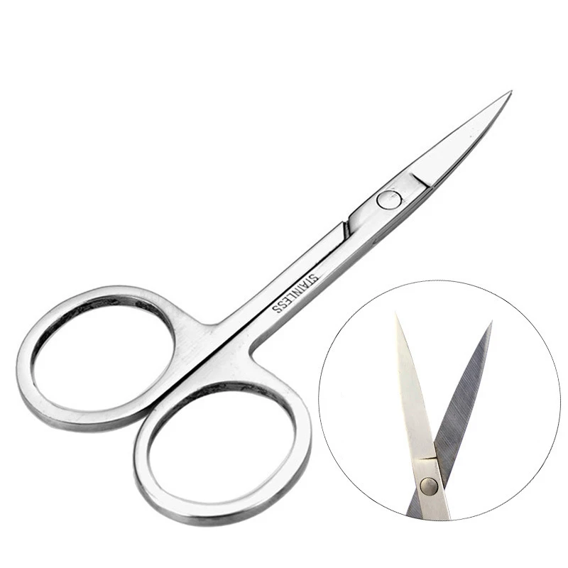 Stainless Steel Small Nail Tools Eyebrow Nose Hair Scissors Cut