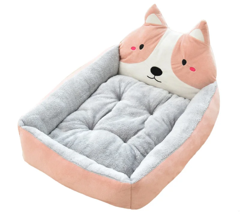 Симпатичная собака кровать коврики животных мультфильм форме Pet Puppy фланель будки Малый собачья кровать-подушка Pet диван-кровать для собаки