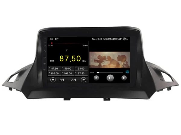 Excellent Elanmey top equipped 8 cores+4GB ram+64G rom android 8.1 car radio for Ford Kuga 2013-2018   Gps navigation multimedia head unit 4