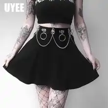 UYEE сексуальный женский модный пояс-цепь кожаный панк-ремень Регулируемая клетка для ног подвязка ручной работы Страховочная привязь с ремнем бондаж сексуальный БДСМ Топ