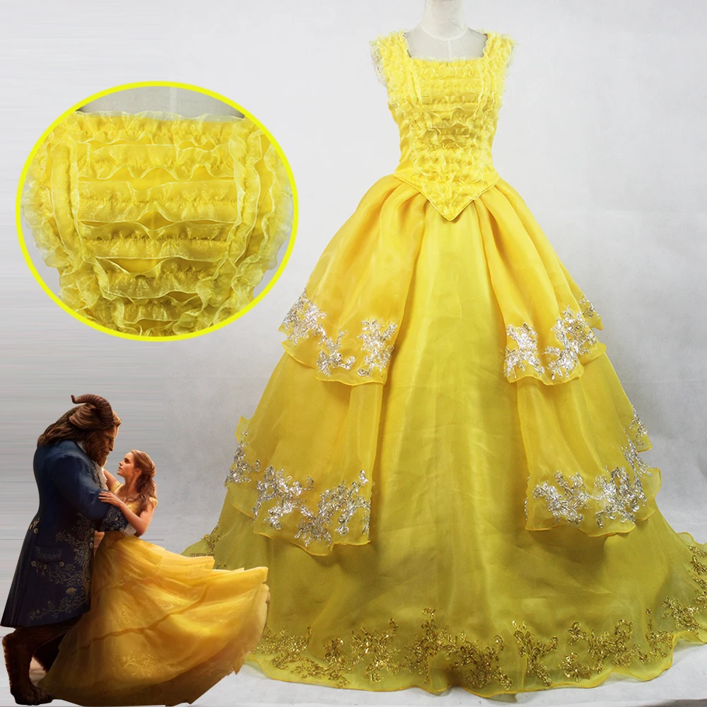 Belle Et La Bête Robe Belle Cosplay Costume Princesse