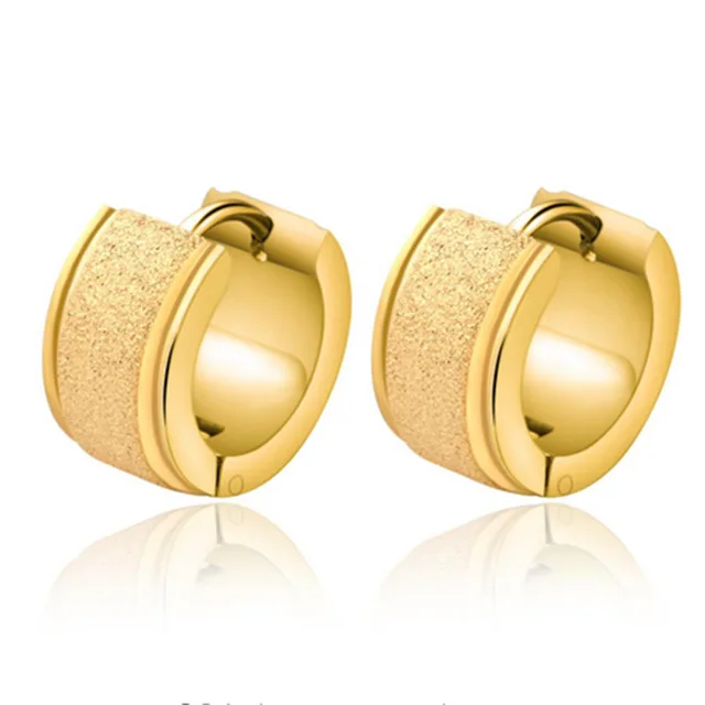 Factory Price Men Earrings Gold Color Stud Greek Factory Price Men Earrings Gold Color Stud Greek Key High Quality Ground Yarn