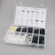 BBQ@FUKA 292Pcs Fender Door Hood Bumper Trim Clip Pin Rivet Body Retainer Assortment Fit For TOYOTA HONDA FORD MAZDA MITSUBISHI