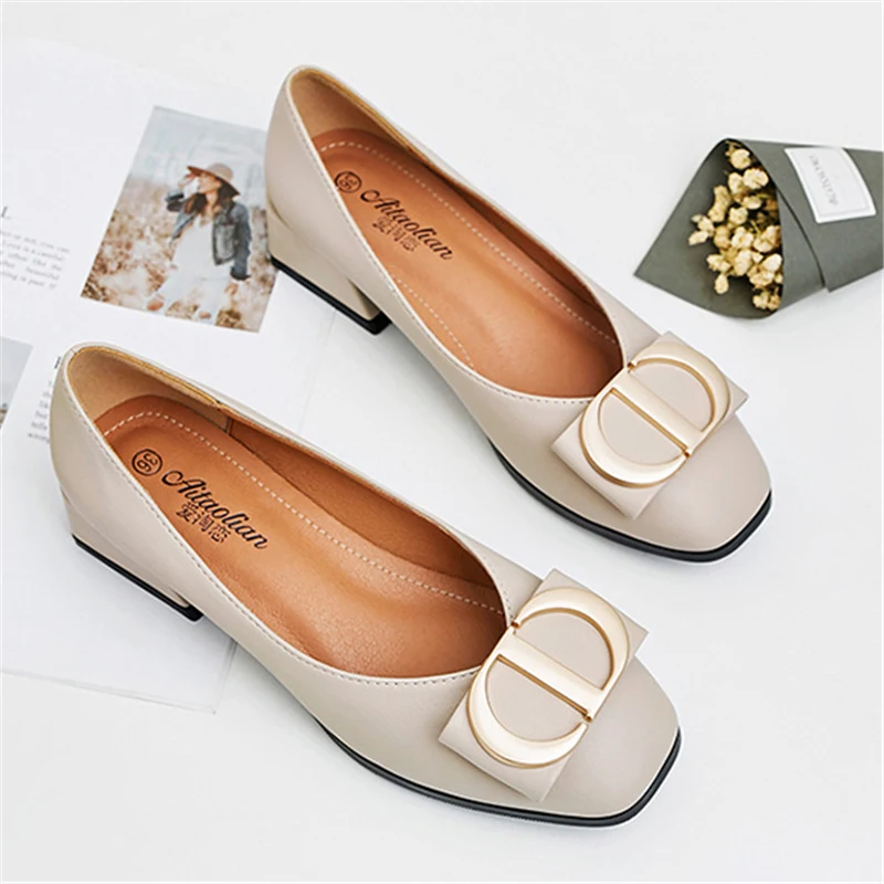 

2019 Women Slipony Ballet Soft Office Low Heels Luxury Design Shoes Plus Size 34-40 Female Sweet Loafers Mocassin Shoes XZT-62