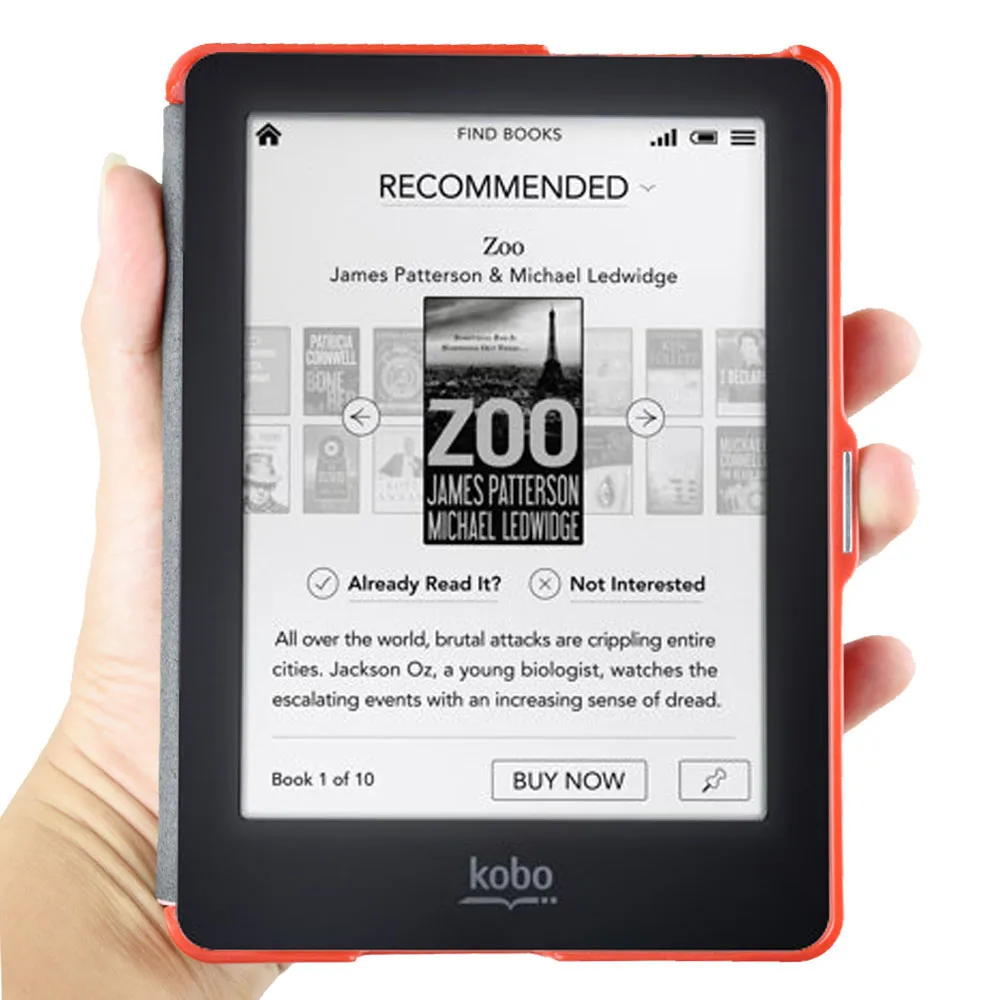 N613, Ebook Ereader, Bolsa De Couro PU com Magnético Fecho Sono, 6