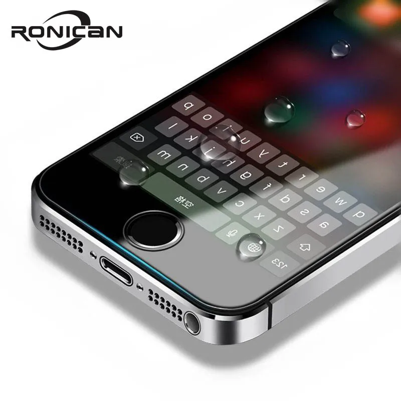  Für Apple iPhone 5 Gehärtetem Glas Film RONICAN 026mm 2.5D 9 H Härte HD Gehärtetem Glas Screen Prot