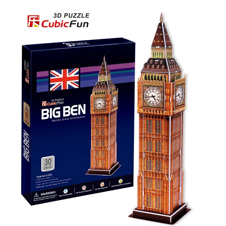 

3D jigsaw models Cubic Fun Paper model Big Ben c703h
