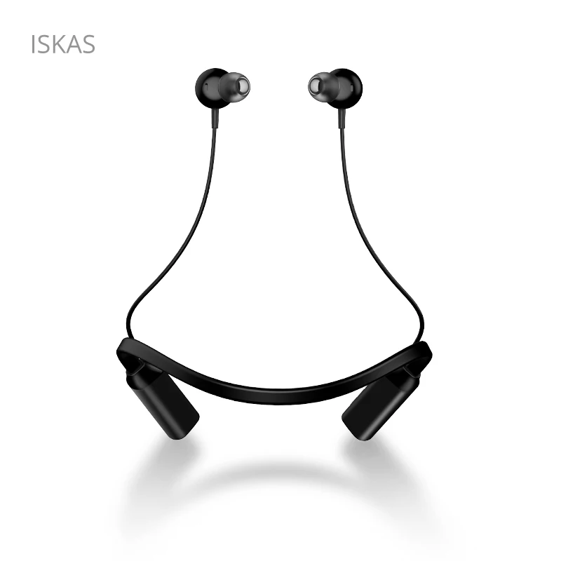 ISKAS Bluetooth Earphone 4.1 Headphones Musique Phone Magnets Music Wireless Cell Phones Bass Dynamic | Электроника
