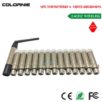 

DHL Free Shipping New! Upgrade DMX512 Wireless Lighting Controller Receiver Transmitter 2.4G