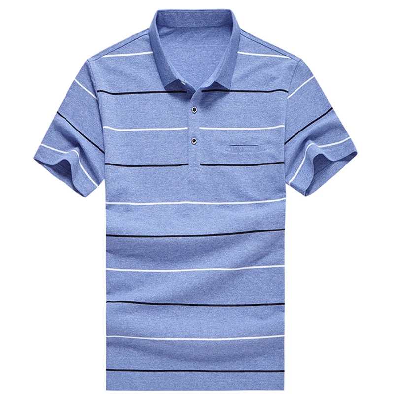 Liseaven мужская рубашка-поло новое поступление для мужчин поло рубашка короткий рукав полосатый цвет рубашки