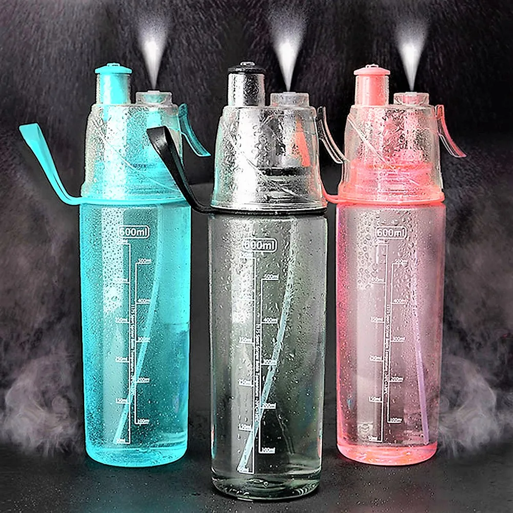 600ml My Design Plastic Sports Spray straw Water Bottle Straw For