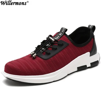 

Men's Summer Breathable Mesh Fashion Loafers Shoes Men Slip on Cozy Casual Flats Shoes Red Zapatos Masculino
