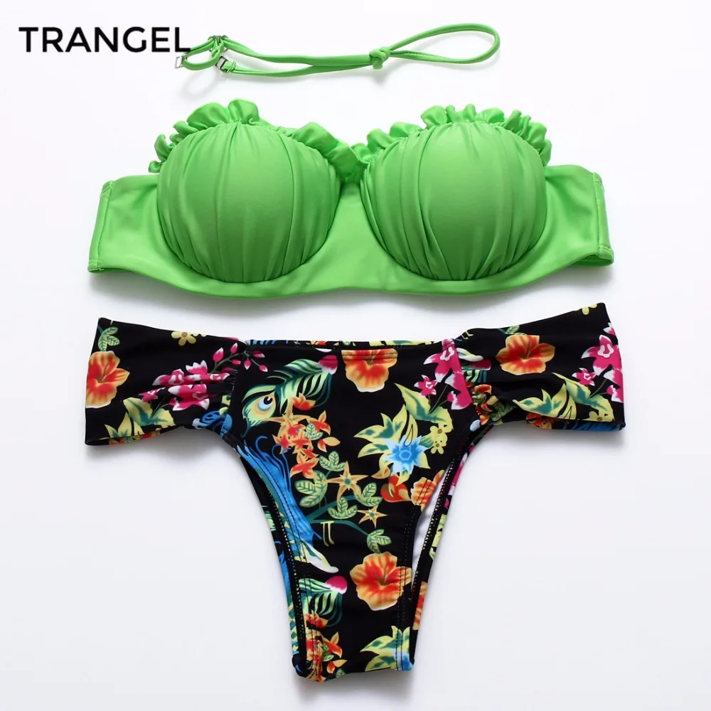 2015 Push Up Swimwear New sexy Beach Ladies Printed swimsuits For women swimwear bathing suit bikini