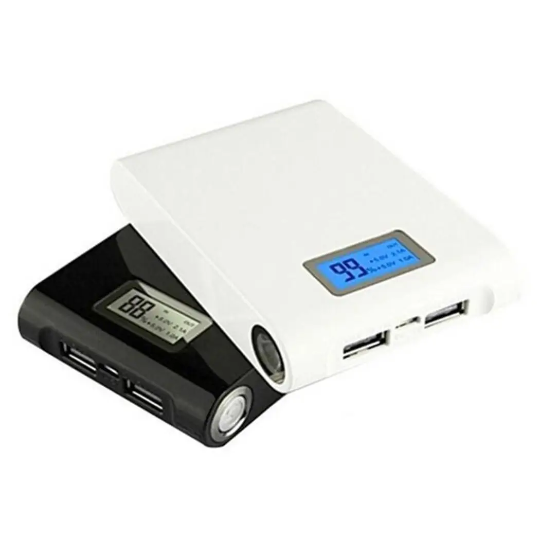 Внешний аккумулятор 10000 мАч тонкий портативный двойной 2 USB быстрая зарядка мини