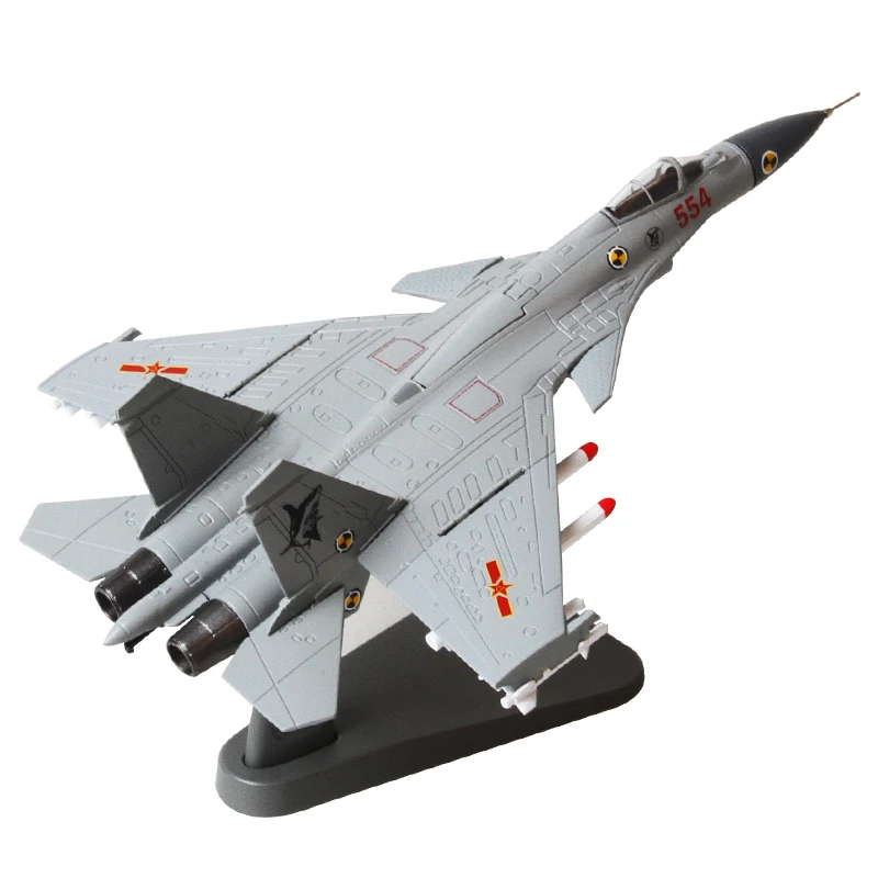 

1/100 Scale Fighter Model China J-15 Flying Shark Flanker-D Carrier-based Aircraft Diecast Metal Plane Model Toy