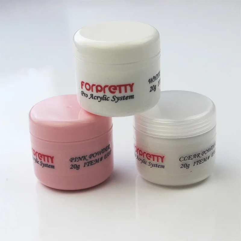 pink clear white Акриловый набор для маникюра, набор для наращивания ногтей, акриловый набор для маникюра, инструменты для маникюра, акриловый набор для маникюра - Цвет: pink clear white