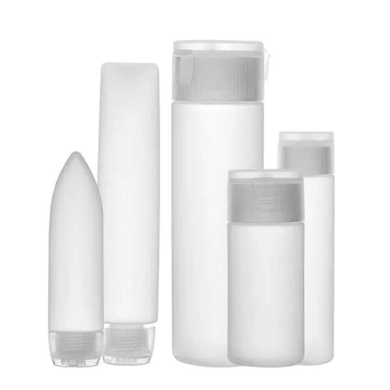 

1 Pc White Portable Silicone Refillable Bottles Traveler Packing Lotion Points Portable for Packing Washing
