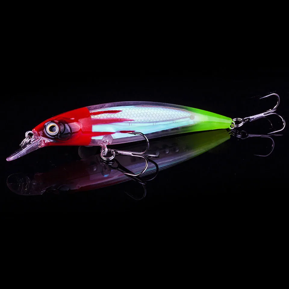 1 шт. Рыболовная Приманка Minnow лазерный жесткая искусственная приманка 3D глаза на