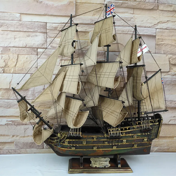 

Sailing Model Solid Creative Wood Simulation Ship Model Creative Home Crafts Ornaments Home Decoration Accessories
