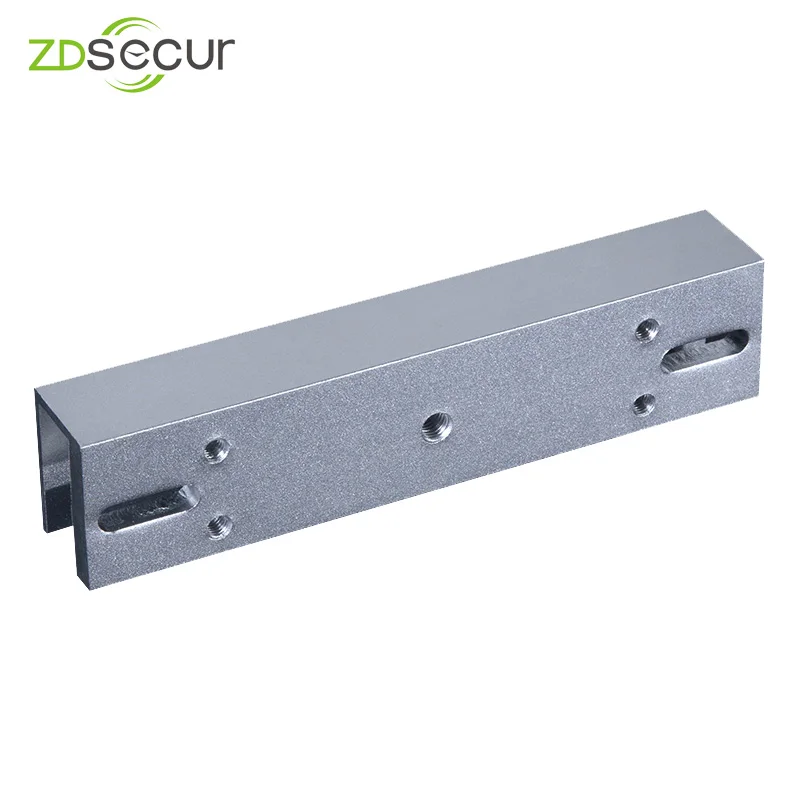 

Aluminum Magnetic Lock Standard U Type Door Lock Bracket for 180KG Frame-less Glass Door ZDU01