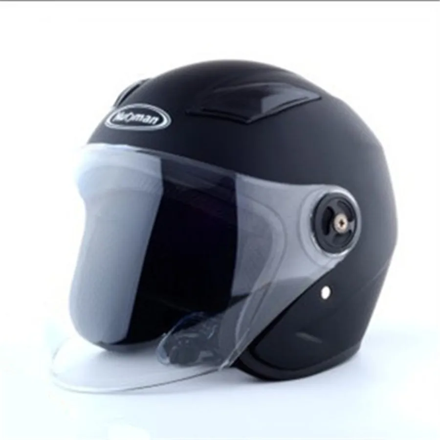 

half Men Motorcycle Helmets Scooter Moto Helmet Casco vespa village Riding capacete de moto motocross Helmets matte black