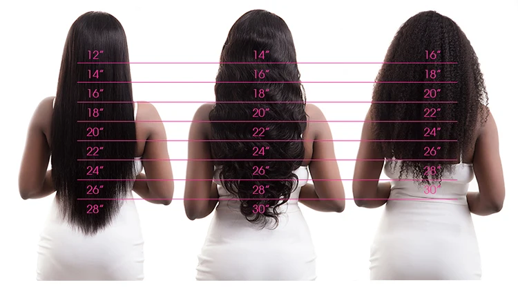 Cabelo liso feixes de extensão do cabelo