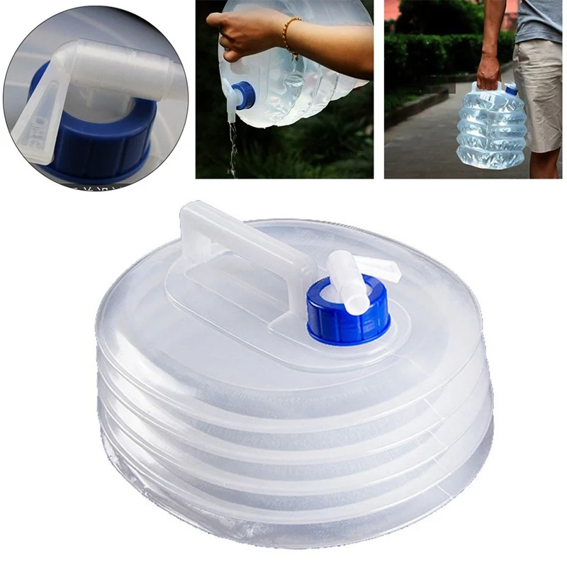 

3L 5L 8L 10L 15L Collapsible Folding Water Container Bucket Storage Hiking Camping Water Tank Foldable Water Bag Outdoor