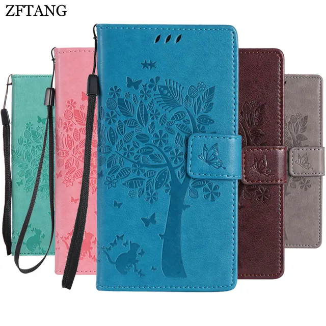 Best Price ZFTANG 3D Tree Phone Case For Xiaomi Redmi Note 5 Pro Case Flip Leather Wallet For Xiaomi Redmi Note 5 Global Version Case Cover