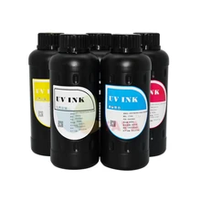 Светящиеся в ультрафиолетовом свете чернила для УФ-планшетный принтер для Epson печатная УФ-машина отверждаемые чернила для Epson DX5 DX7 печатающая головка