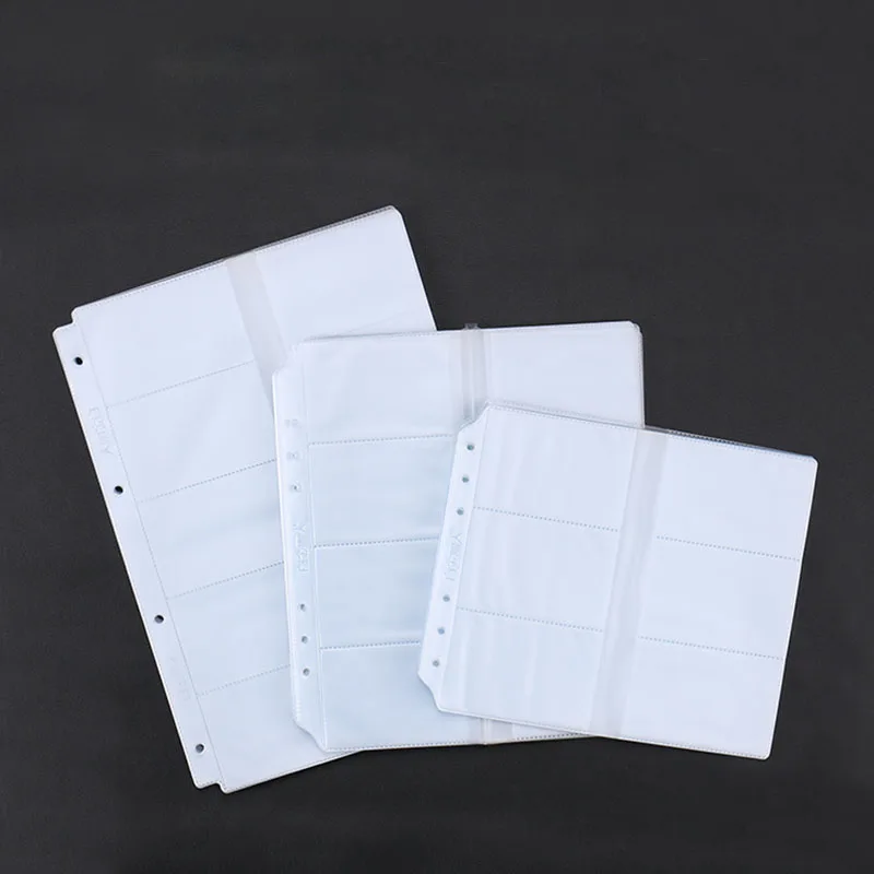 clear transparent PVC PP inserts pockets 10 sheets for card