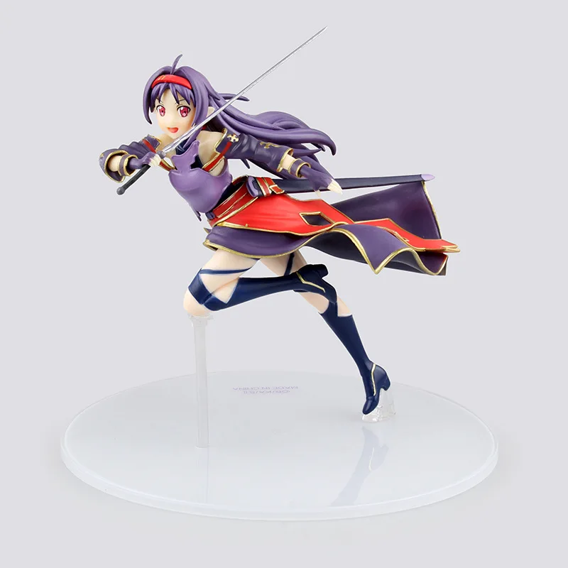 

Sword Art Online II Yuuki Konno Absolute Sword Mother's Rosario Toys PVC Action Figure Resin Collection Model Toy Doll Gifts