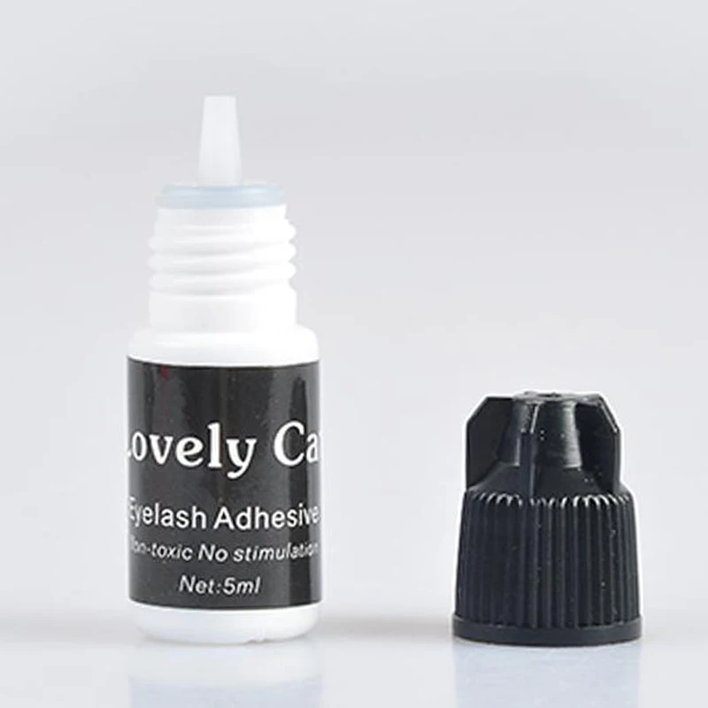 

5ml Eyelash Glue Grafting False Eyelash Glue Fast Drying No Odor Sticky Long Time Easy To Use And Portable For Beauty Gift