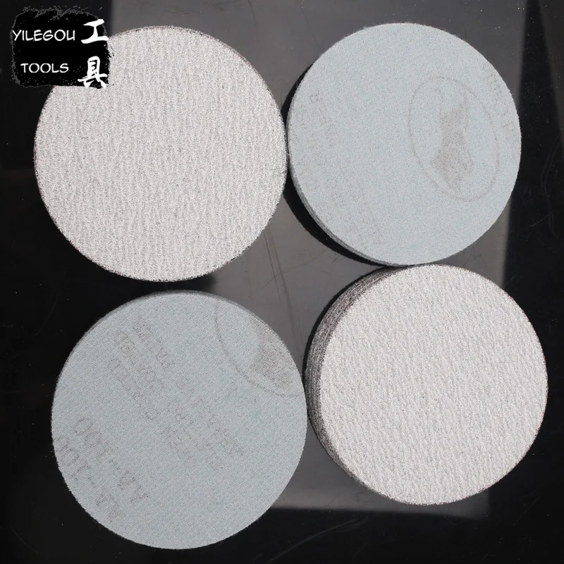 20 Pieces 7" White Sanding Paper 180mm Round Flocking Sandpaper 7 Inchs