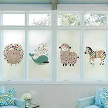 Индивидуальный размер оконная стеклянная пленка наклейка на дверь s детская спальня decoratio мультяшная наклейка полупрозрачная статическая клейкая(без клея) A16