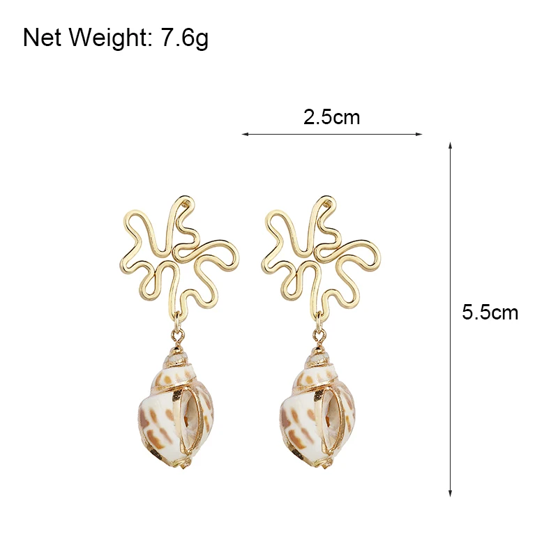 Серьги подвески AENSOA Boho длинные серьги из сплава с отверстиями капельки для пляжа