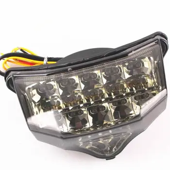 

For Yamaha FZ6 2004 2005 2006 2007 2008 LED Rear Tail Light Integrated Turn Signals Smoke