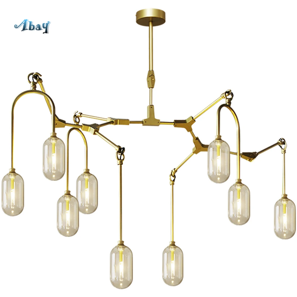 

Nordic Art Deco Capsule Branches Shape Chandelier Lighting for Living Room Hall Lamps for Dinning Room Led Hanging Chandelier