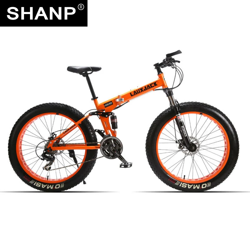 Lauxjack mining double layer font b bicycle b font steel folding frame 24 font b speeds