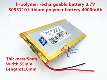 

3.7 V lithium polymer battery 4000 mah large-capacity PDA tablet PC MID 5055110