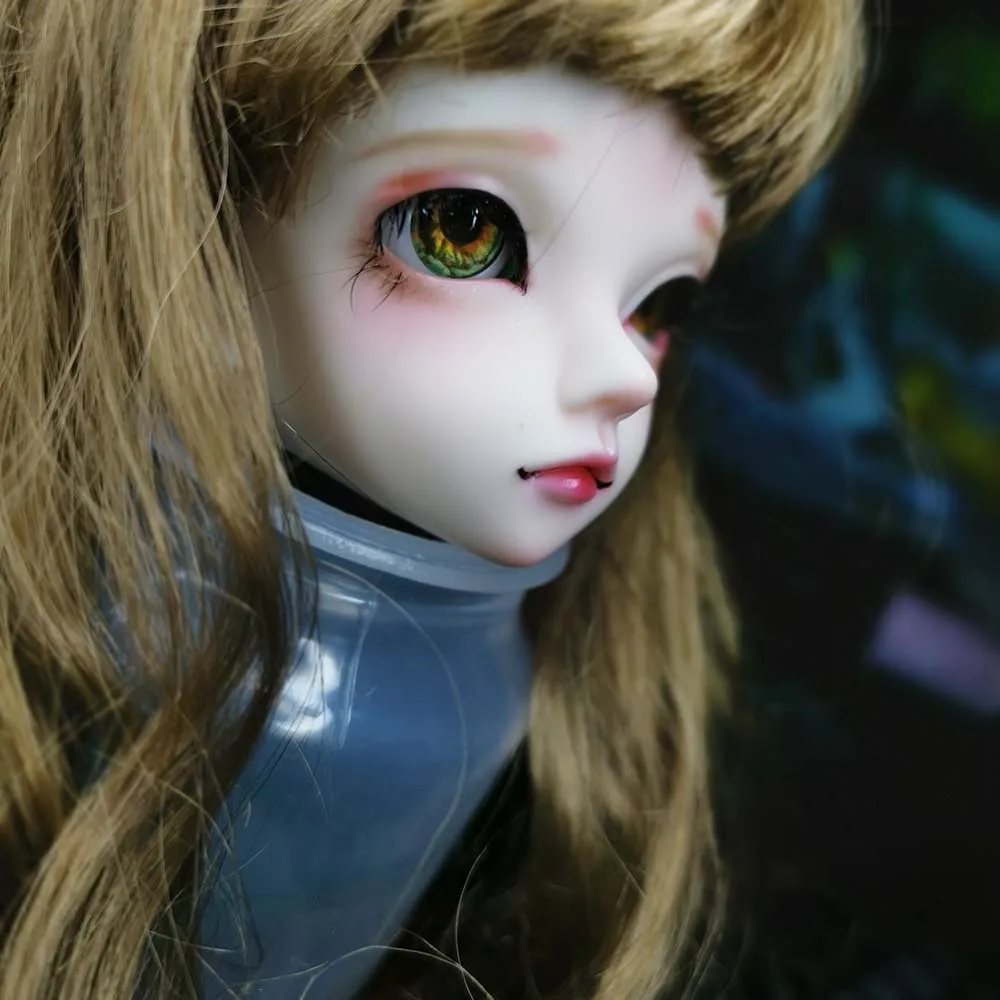 Круглая акриловая кукла bjd имитирующая глаза оранжевого и зеленого цвета 1/4 1/3 1/6