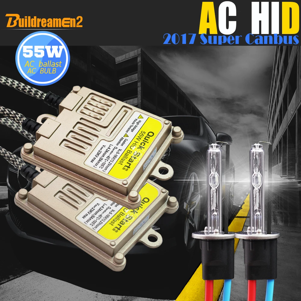 Buildreamen2 9005 9006 880 881 H1 H3 H7 H8 H9 H11 55 Вт Canbus HID ксенона декодер AC балласт лампа 8000 К фары