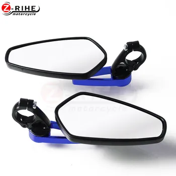 

7/8"" 22mm handle bar Universal Pair Motorcycle Rearview Mirror Handle bar End Side Mirrors For honda CB 599 919 400 CB600 HORNE